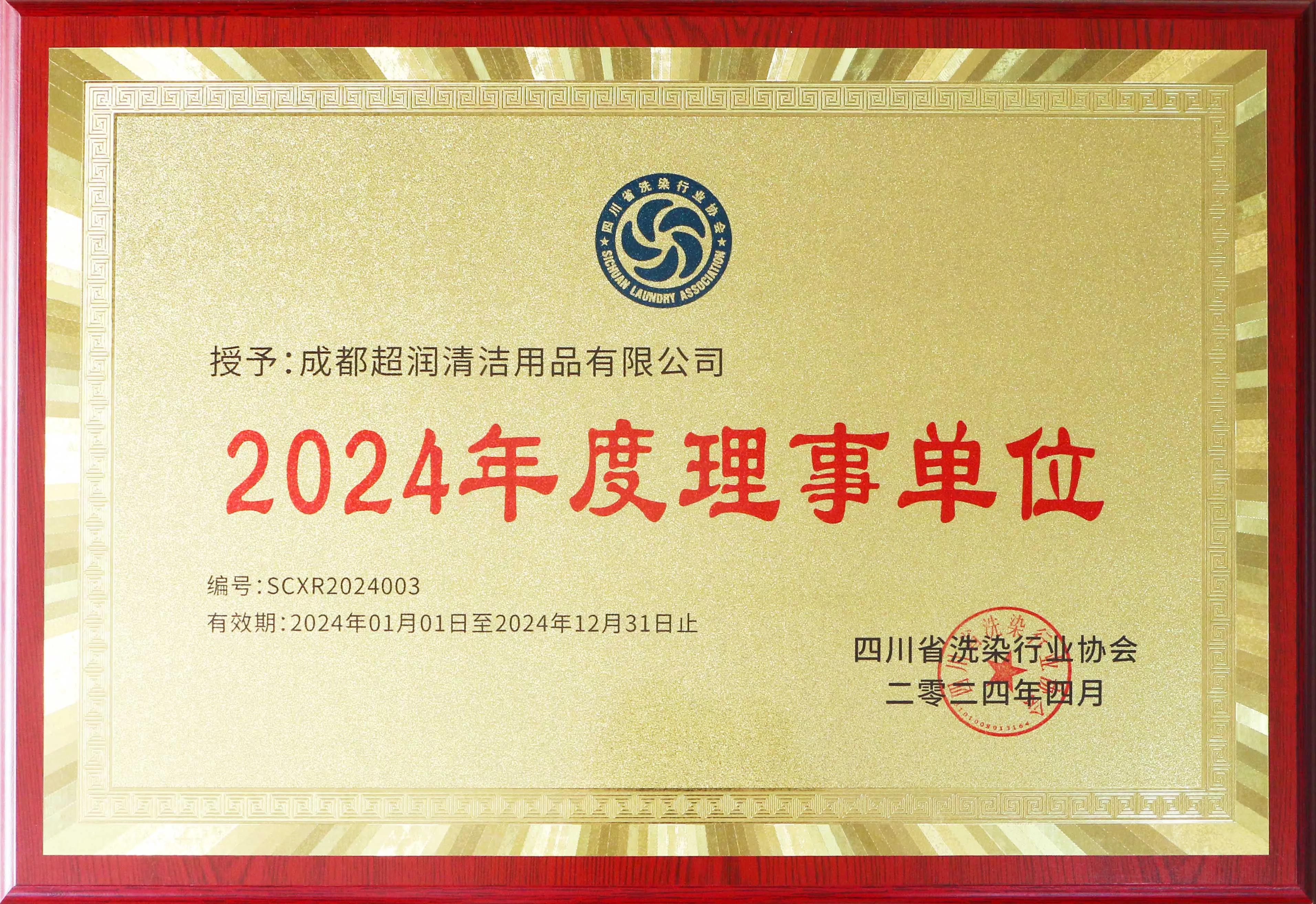 四川省洗染行业协会2024年度理事单位